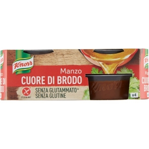 KNORR    Cuore di Brodo Manzo   4 x 28g