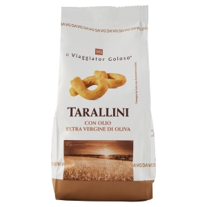 il Viaggiator Goloso   TARALLINI CON OLIO EXTRAVERGINE DI OLIVA  400g