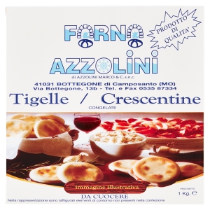 Forno Azzolini Tigelle  Crescentine Congelate 1 Kg