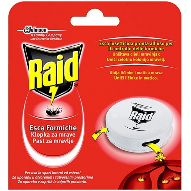 Raid Esca Formiche, Confezione da 1 Esca Insetticida