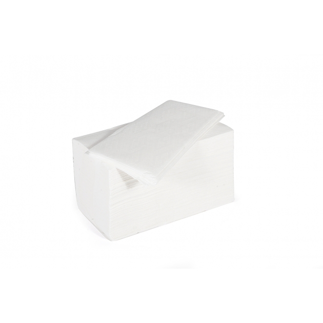 7779V - Serviettes en pure cellulose pliées en V, recharge pour distributeur, carton de 3150 pièces