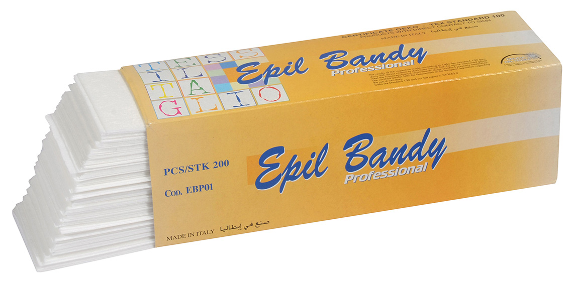 EBP01 - Epilation strips EPILBANDY PROFESSIONAL, 22 cm, box 200 pieces
