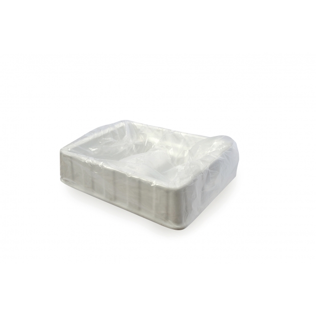 BCV100 - BEAUTENE, protège-cuvette pour pedicure en polyéthylène haute densité, 100 pièces