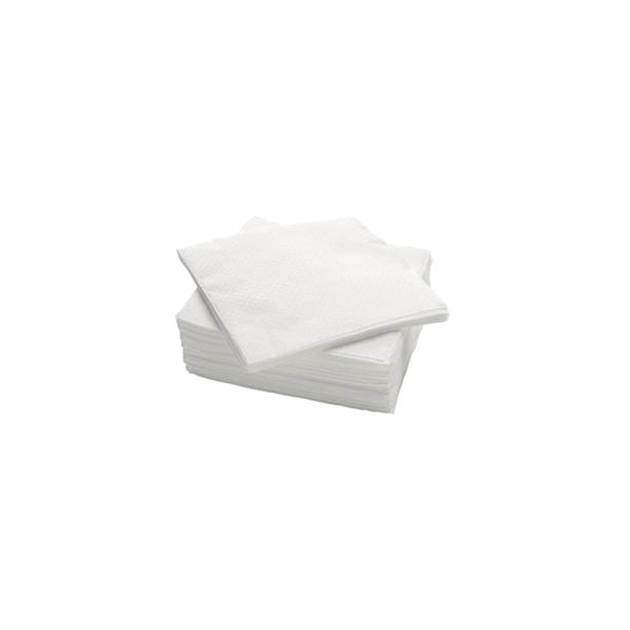 A3040100 - Serviette en papier lisse, cm 30x40, sachet de 100 pièces, pliées en quatre