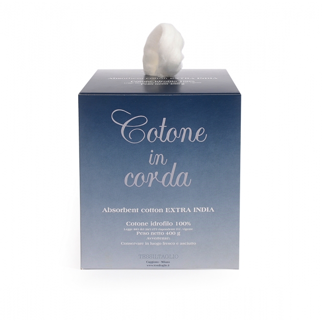 COTONE/C - Rouleau coton en corde hydrophile 100% haute qualité, 400 gr