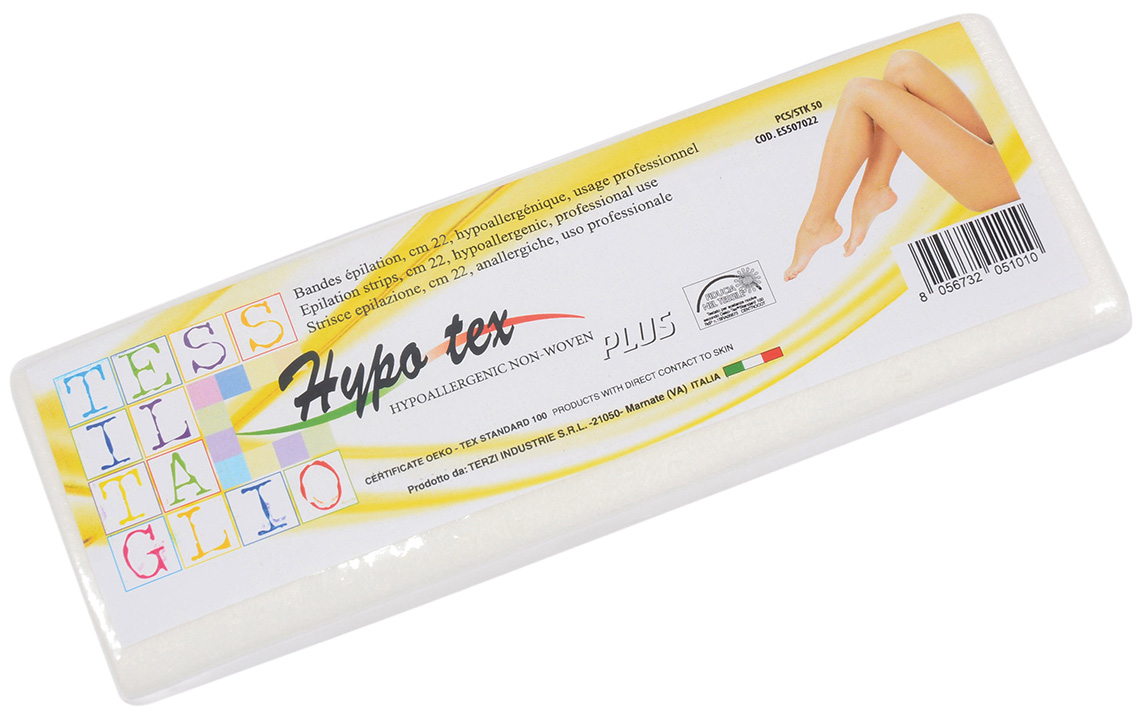 ES507022H - Epilation strips HYPO TEX plus, 22 cm, 70 gr/m², 50 pieces pack