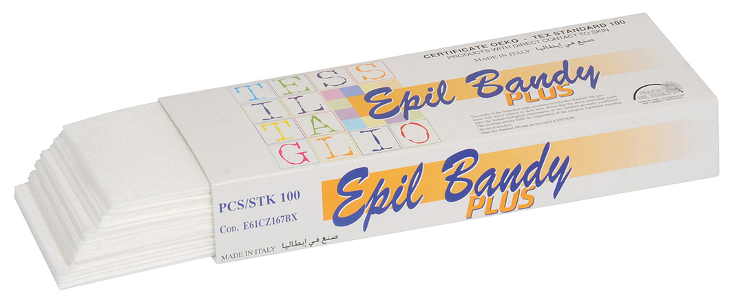 E61CZ167BX - Epilation strips EPILBANDY PLUS 90 g/m², 22 cm, box 100 pieces